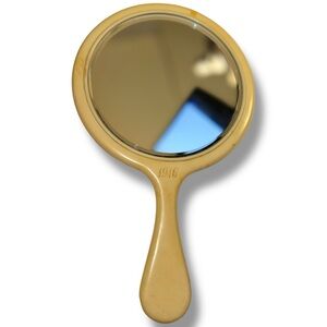 Antique Rare 1916 French Ivory Hand Mirror